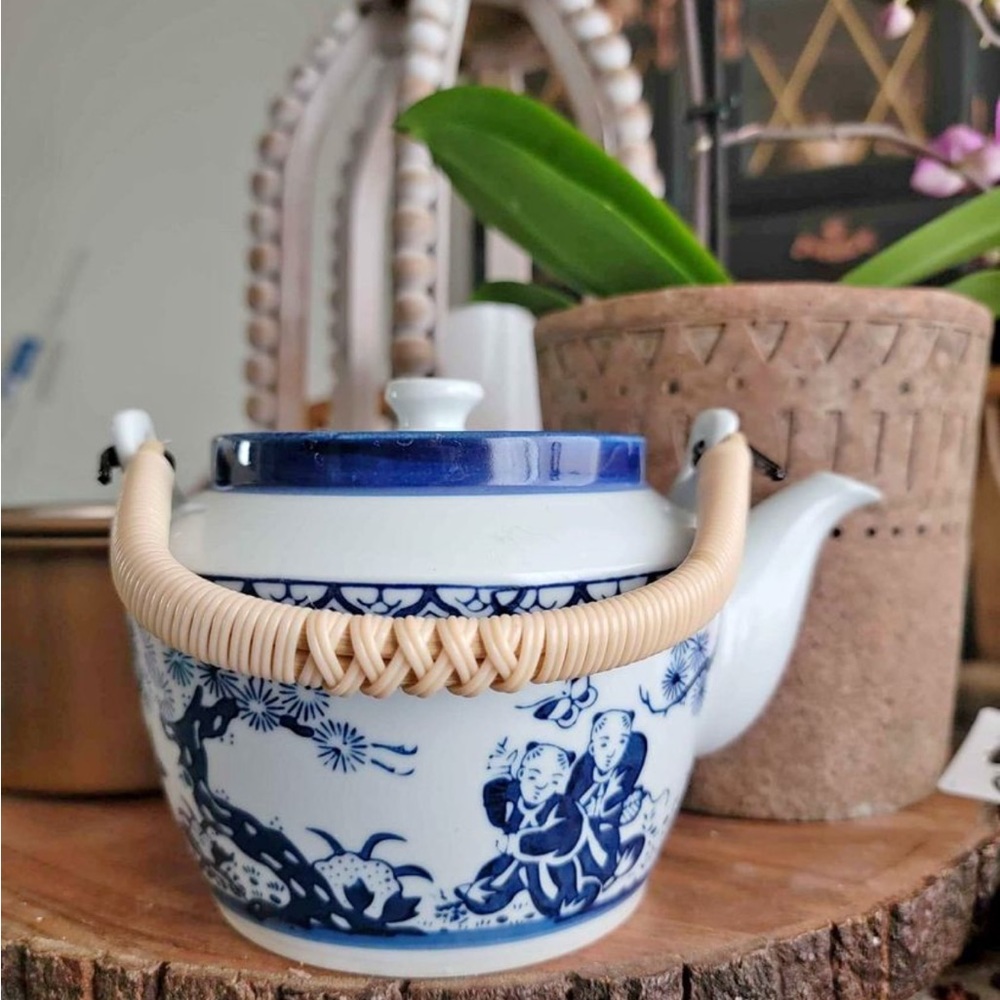 Blue & White Japanese Teapot